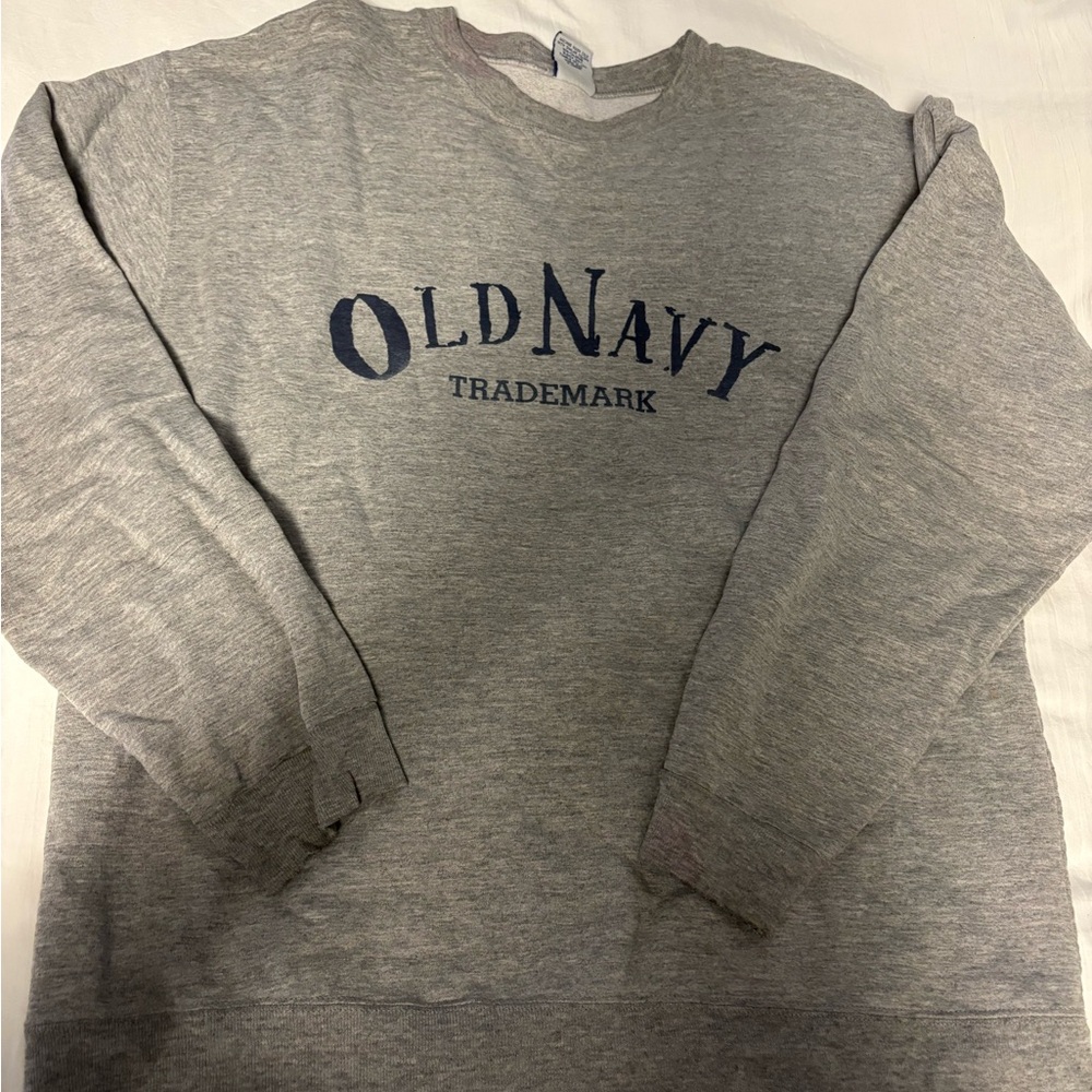 Old Navy Heather Gray Crewneck Sweatshirt